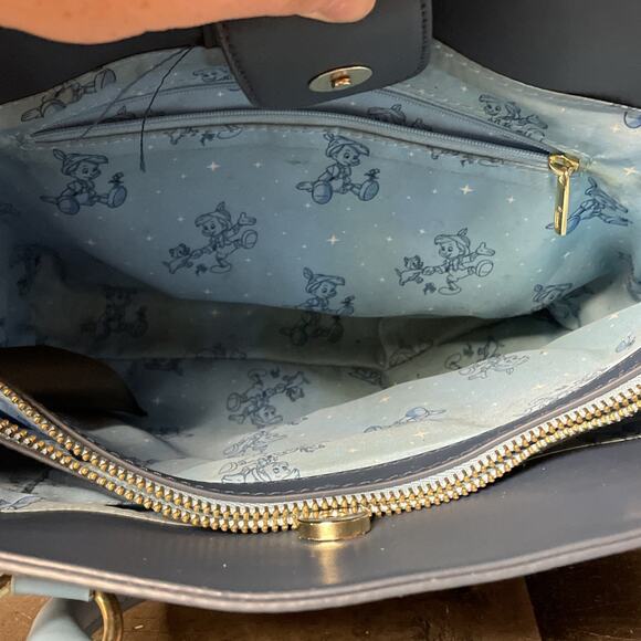 Loungefly Disney Pinocchio Blue Fairy Crossbody Bag No Strap Preowned - Picture 16 of 16